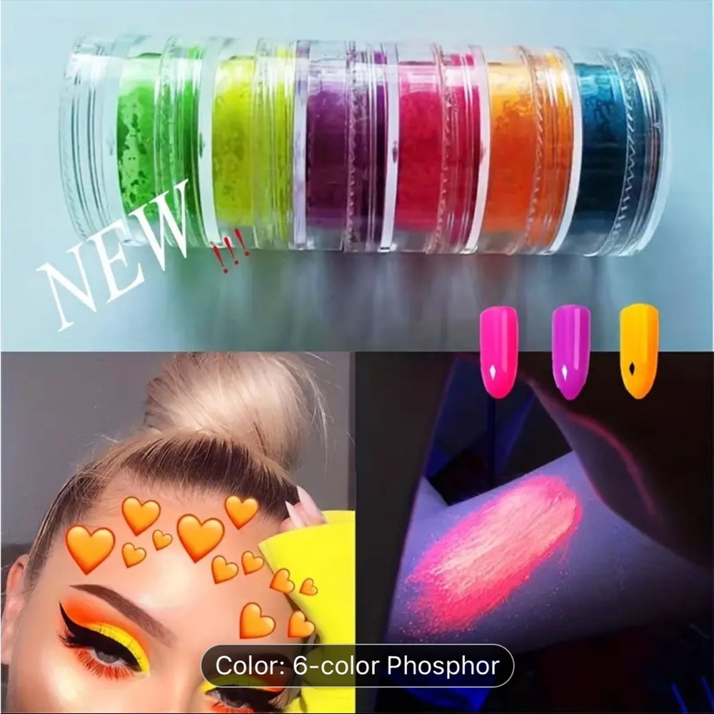 NWT SET OF SIX NEON PIGMENTS